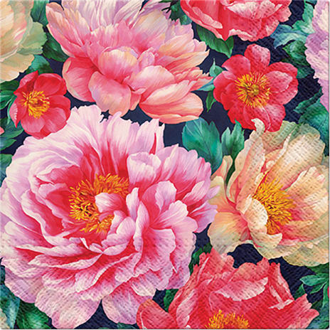 Mønstrede servietter 33x33 cm 20-pak