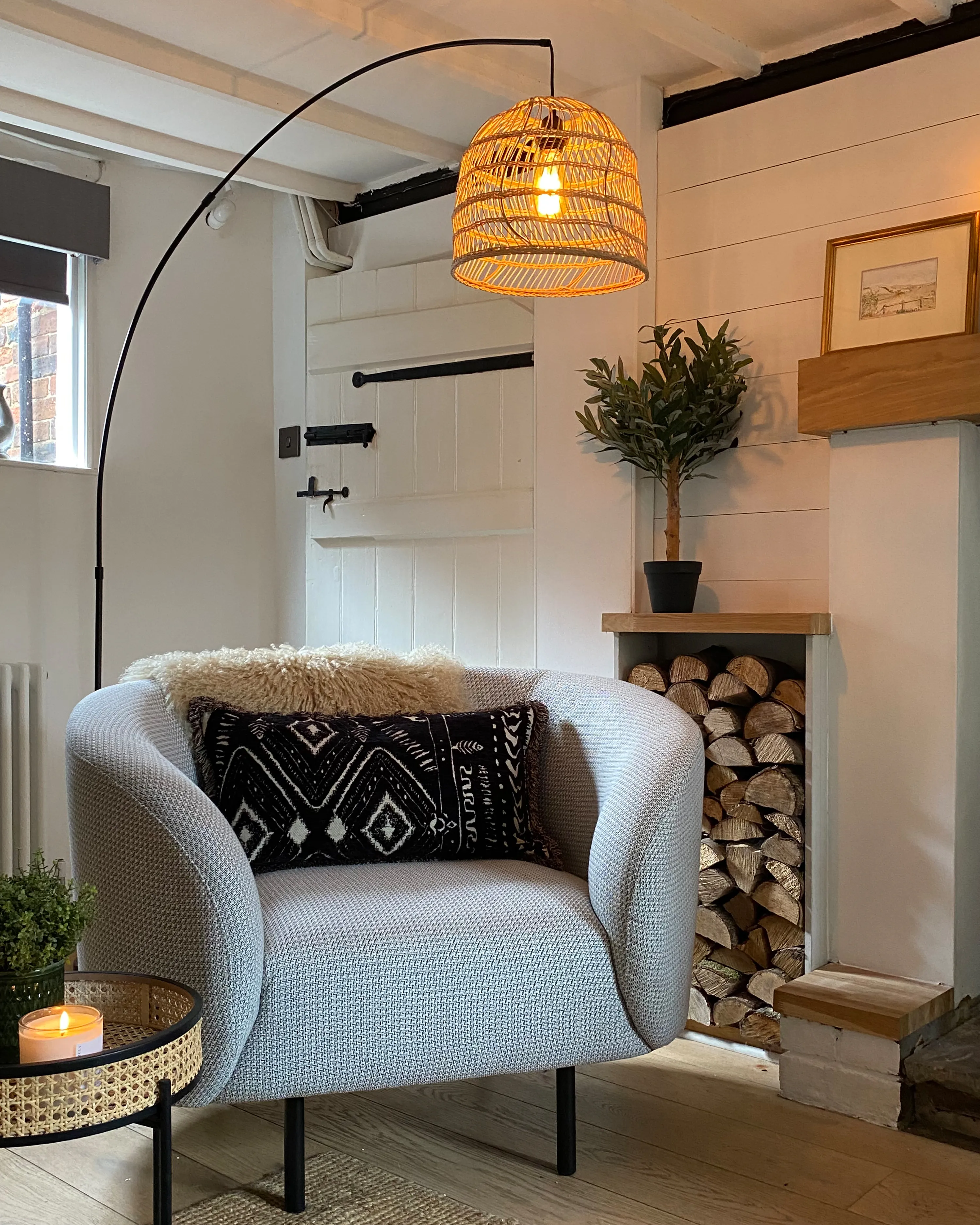 Staande lamp GUAVIARE Rotan Beige