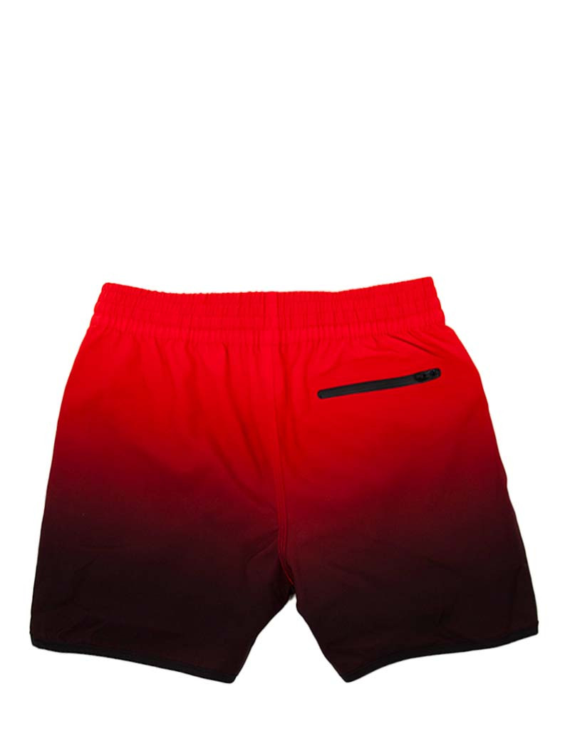 WATTS SHORT DE BAIN HOMME DÉGRADÉ ROUGE SOMBRE