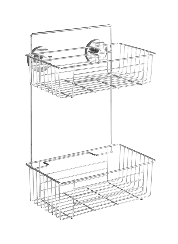 WENKO VACUUM-LOC Duschregal BARI - Stahl
