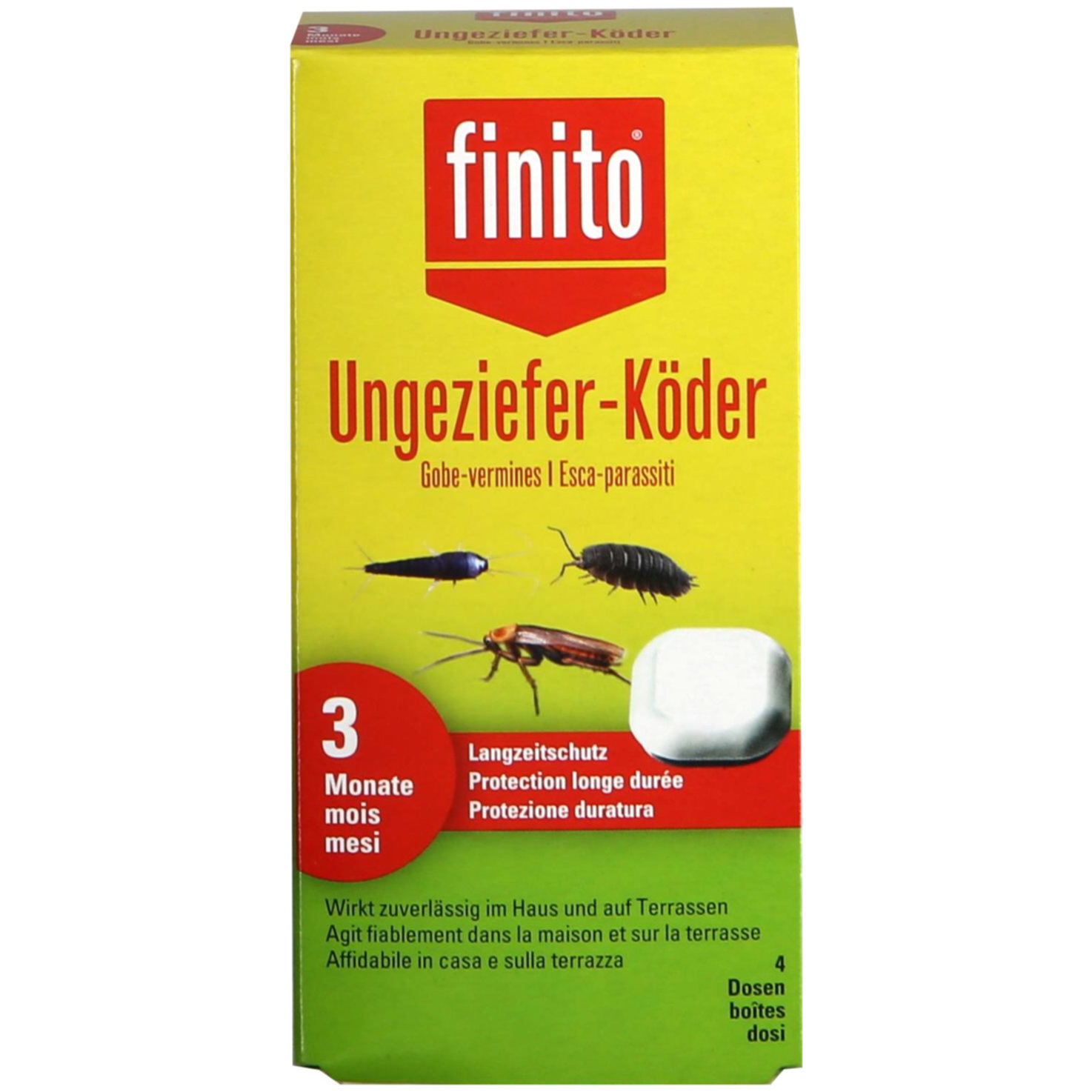 Finito Ungezieferköder | 4 Stück