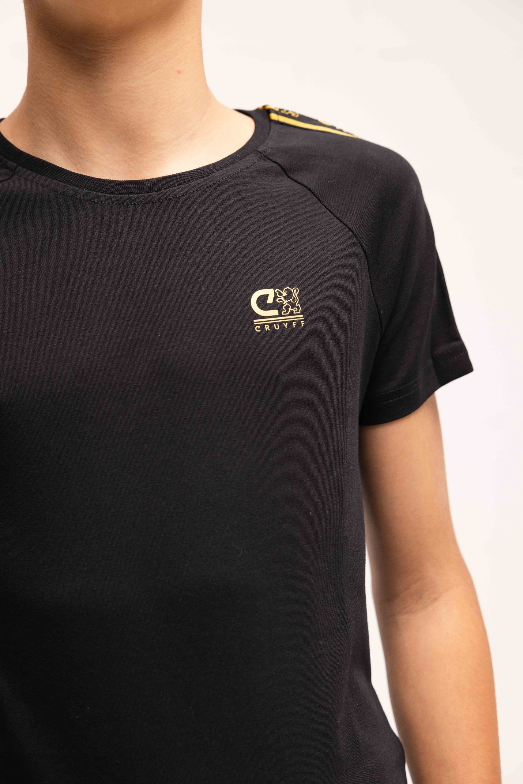 Cruyff Xicota T-Shirt Kids Zwart/Goud
