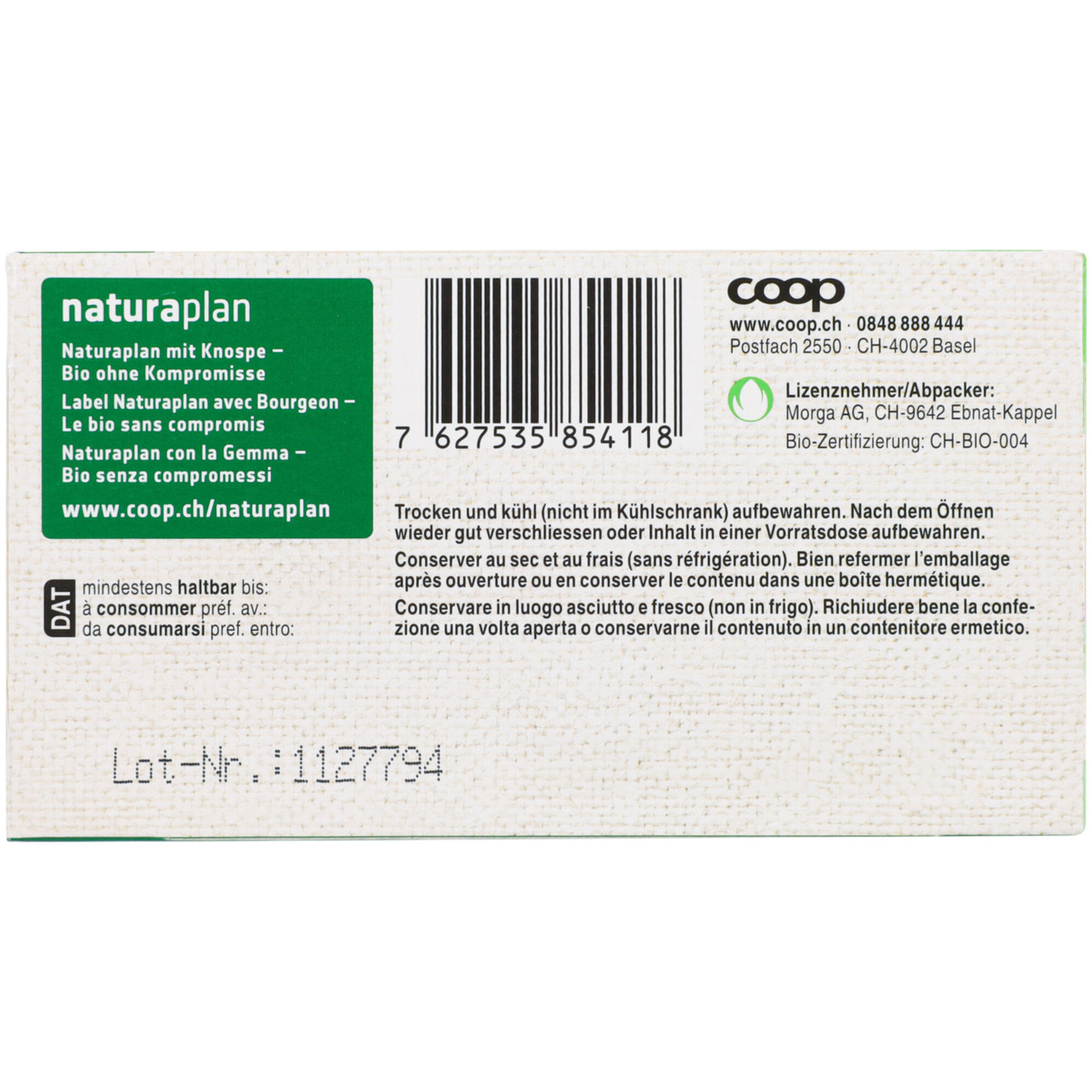Naturaplan Bio Pfefferminztee Schweiz 20 Beutel