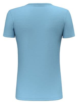 T-Shirt Femme Salewa Pure Eagle Frame Bleu