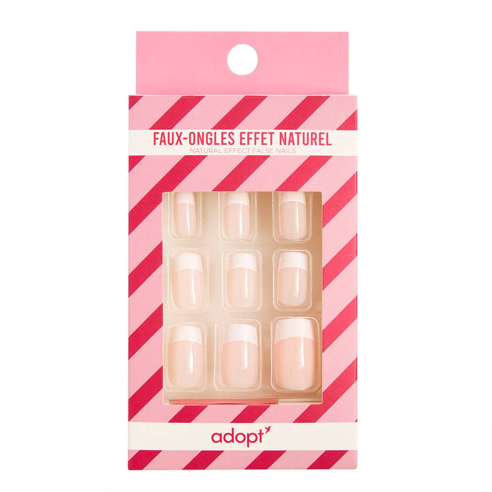 Faux-ongles Pack de 12 faux-ongles effet naturel