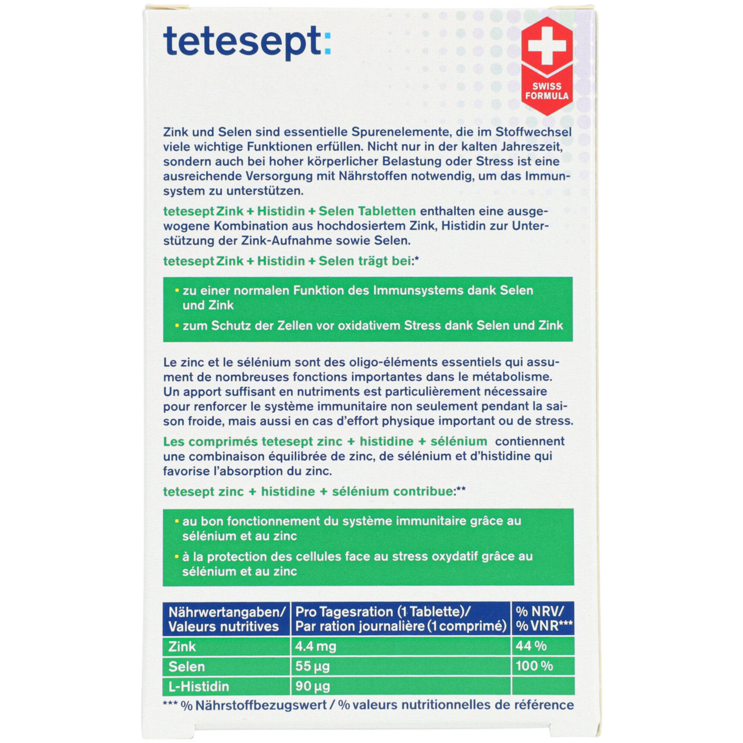 Tetesept Zink+Histidin+Selen 30 Stück