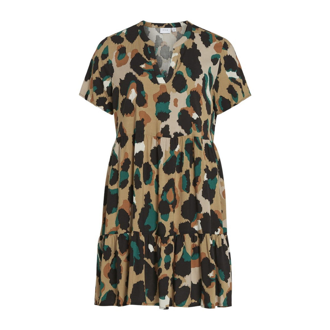 Vila VIPAYA V-NECK S/S DRESS - NOOS