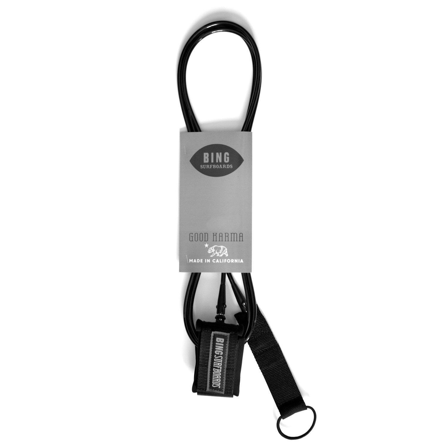 Bing Surfboards Leash - Standard - 9'0 - Black