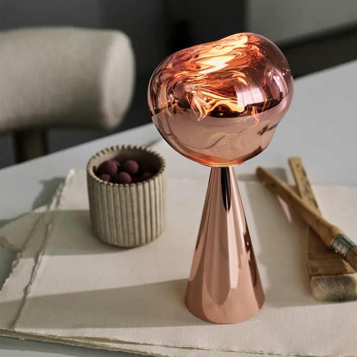 Tom Dixon - Melt LED Tischleuchte mit Akku, gold