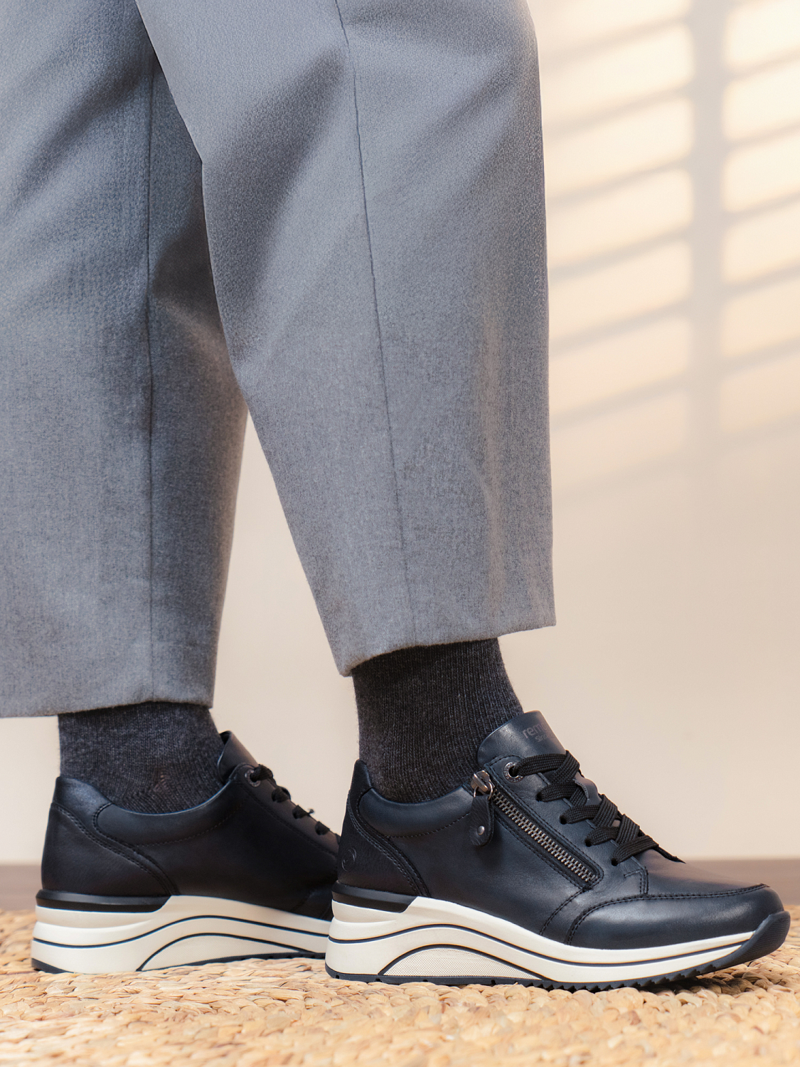Remonte Alvra Navy Leather Sneaker