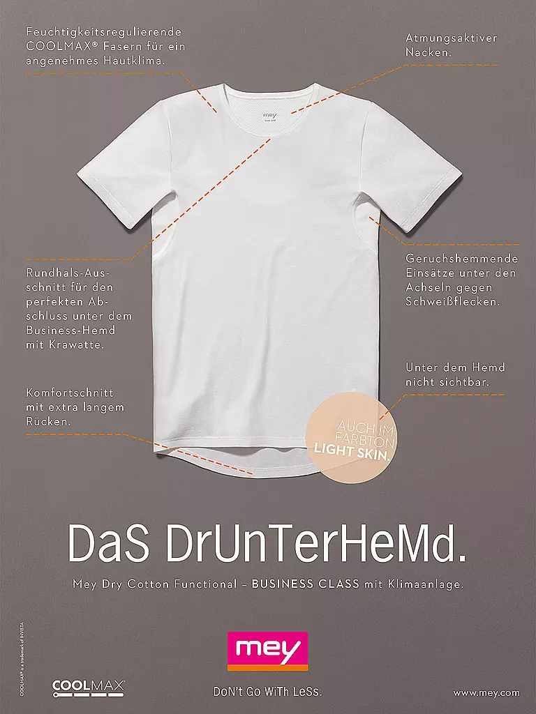 MEY T-Shirt - Unterhemd weiss weiss