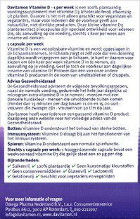 Davitamon Vitamine D - 1 per week - 100% Plantaardig 24VCP