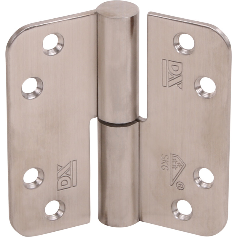 DX kogelstiftpaumelle RVS SKG*** 89x89mm rechts