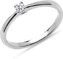 Verlovingsring in 14k witgoud met LAB grown Diamant