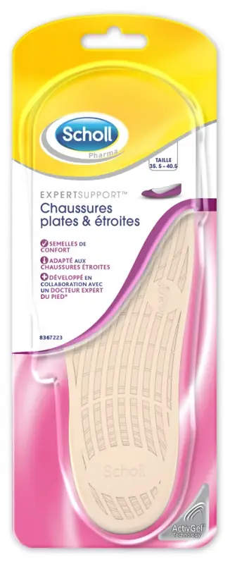 Semelles Expert Support Plates & Etroites - 1 paire