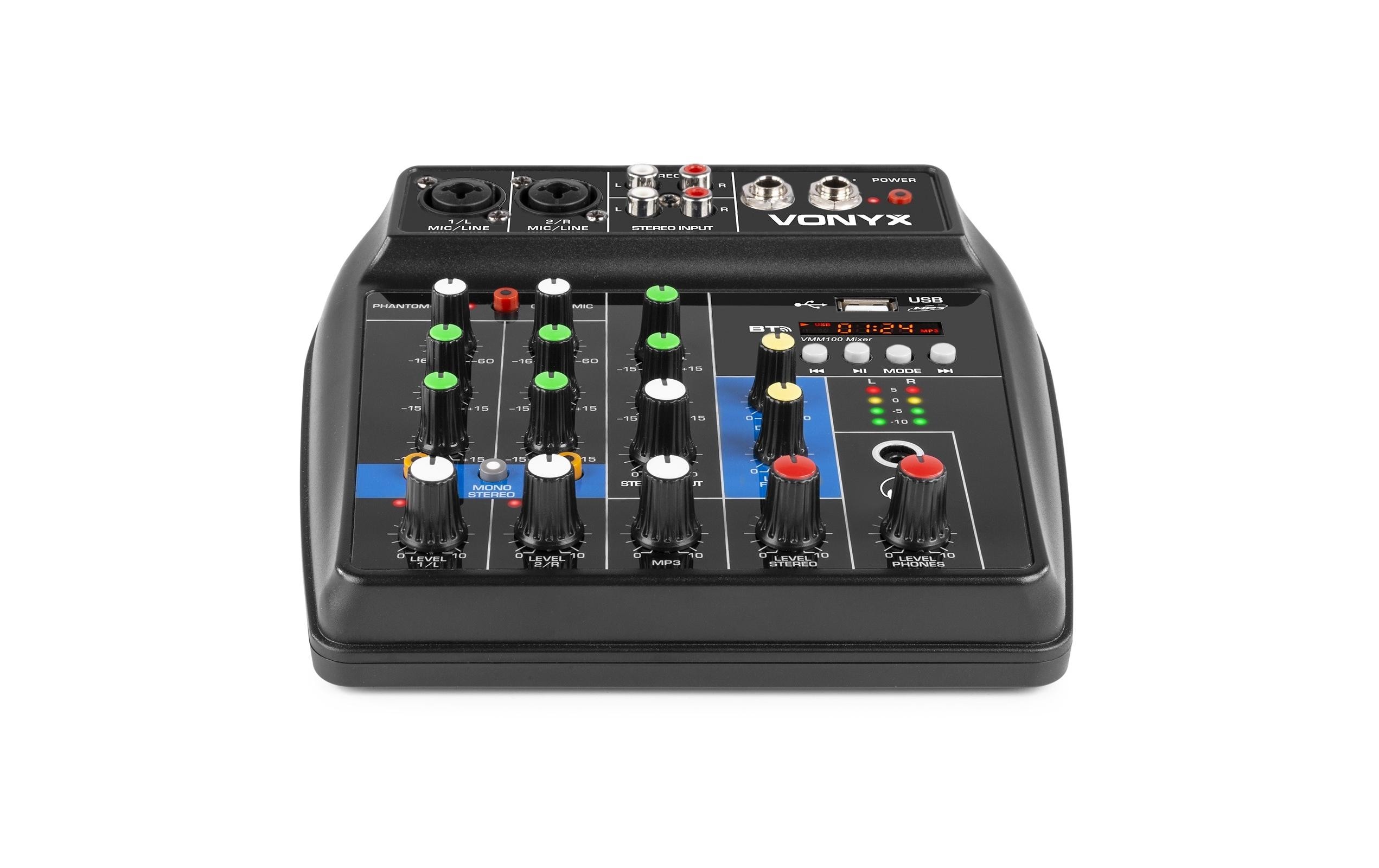 Mischpult VMM100Kompakter und leichter 3-Kanal-Analogmixer