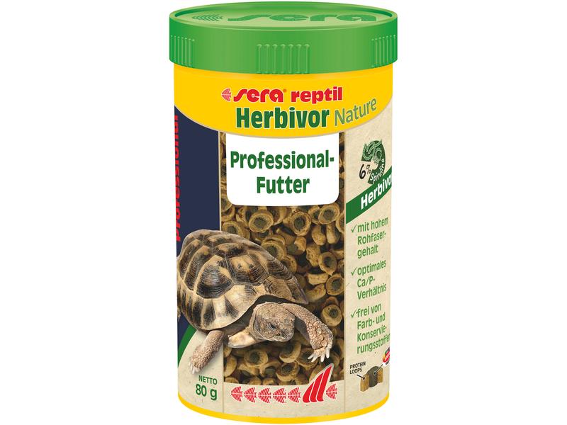 sera Ergänzungsfutter reptil Prof. Herbivor Nature, 250 ml, Mischfuttermittel für herbivore Reptilien