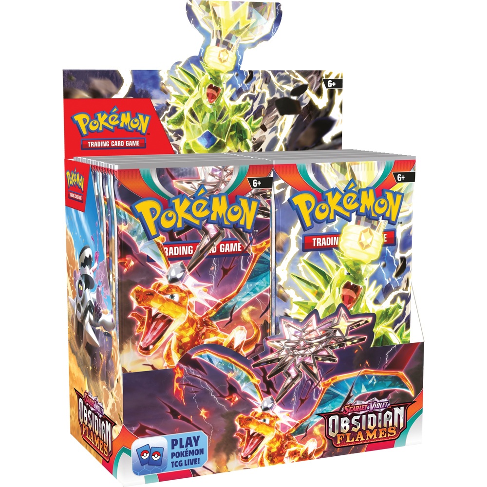 Pokémon-Sammelkartenspiel: Scarlet & Violet - Obsidian Flames Boosterpack-Sortiment