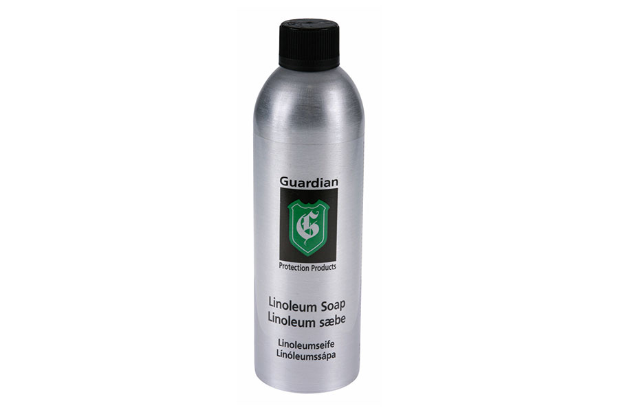 Linoleumsåpe Renser, vedlikeholder og beskytter linoleum.