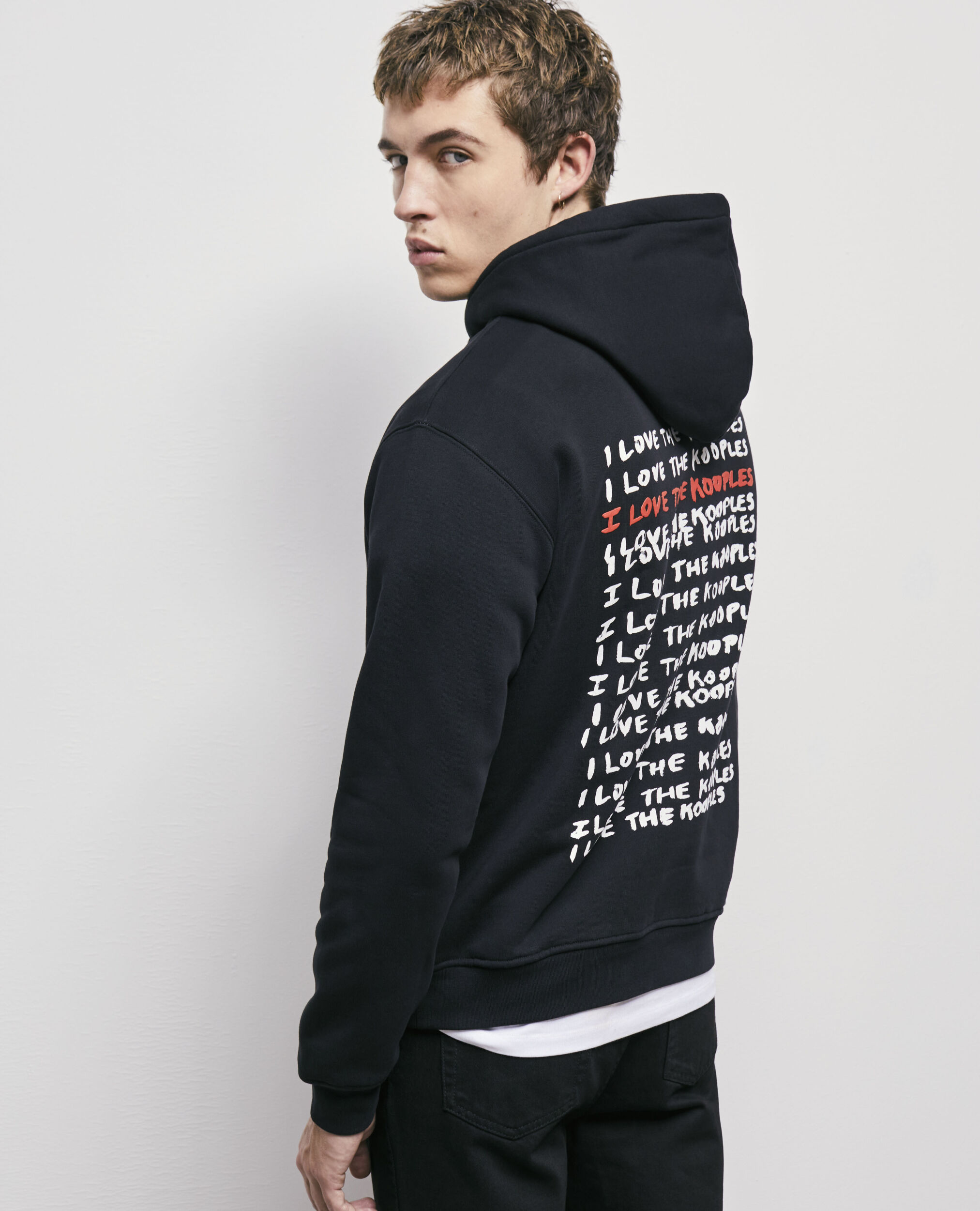 Sweatshirt I Love Kooples noir