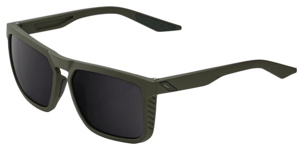 Lunettes 100% Renshaw Soft Tact Vert - Lentilles Miroir Noir