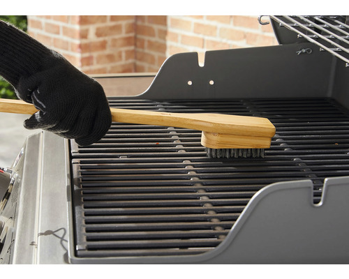 Weber grillborstel met bamboe handvat, 46 cm