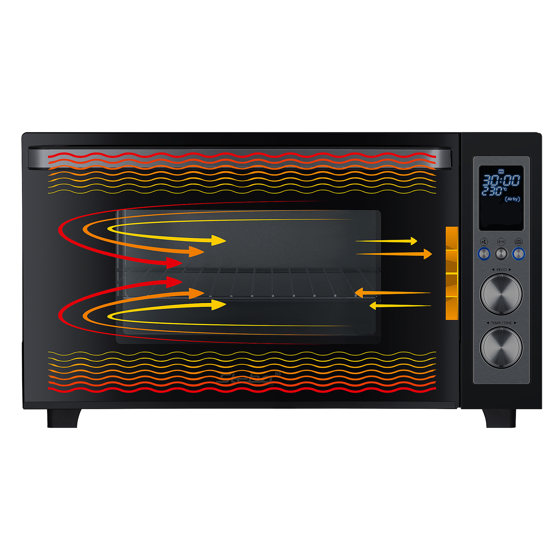 STEBA Digitaler Air Fry Grillbackofen KB E300 - schwarz - 1500 Watt