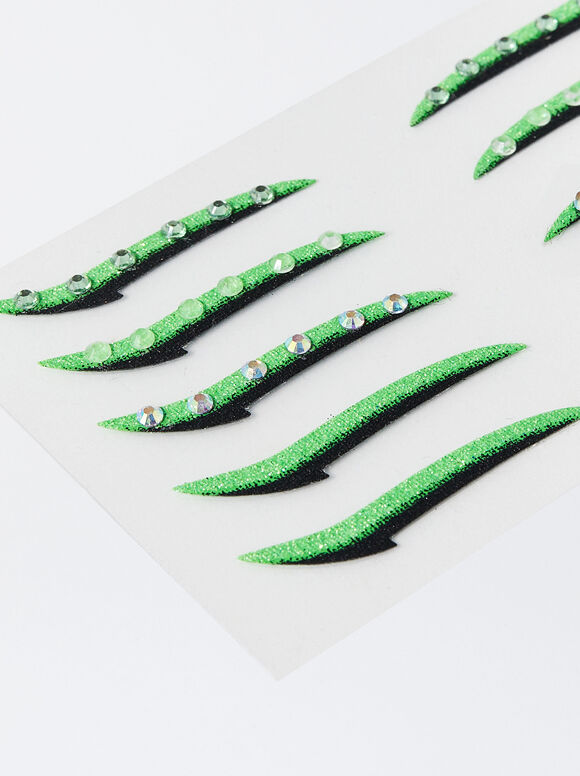 Adesivos de joias - Verde