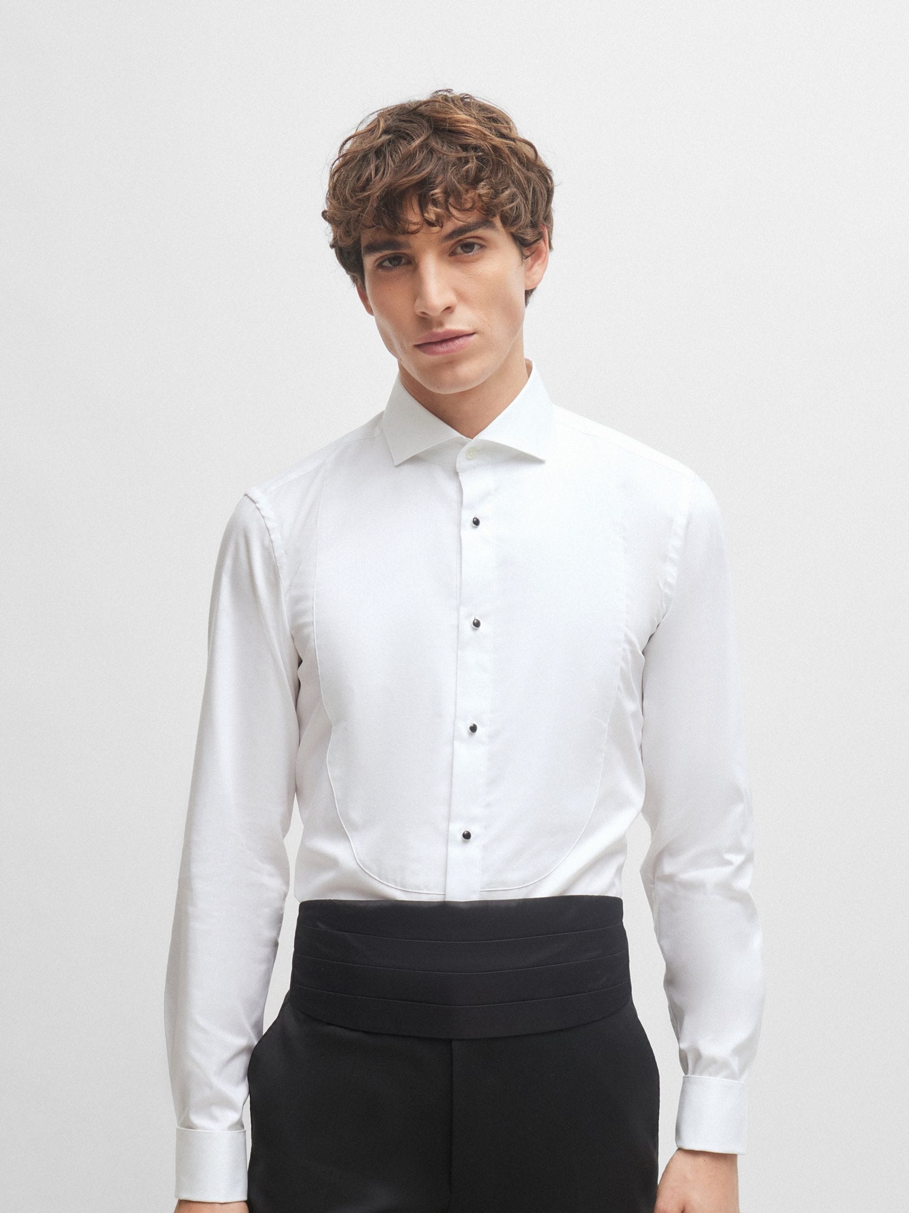 BOSS Slim Fit Stretch Poplin Oxford Shirt