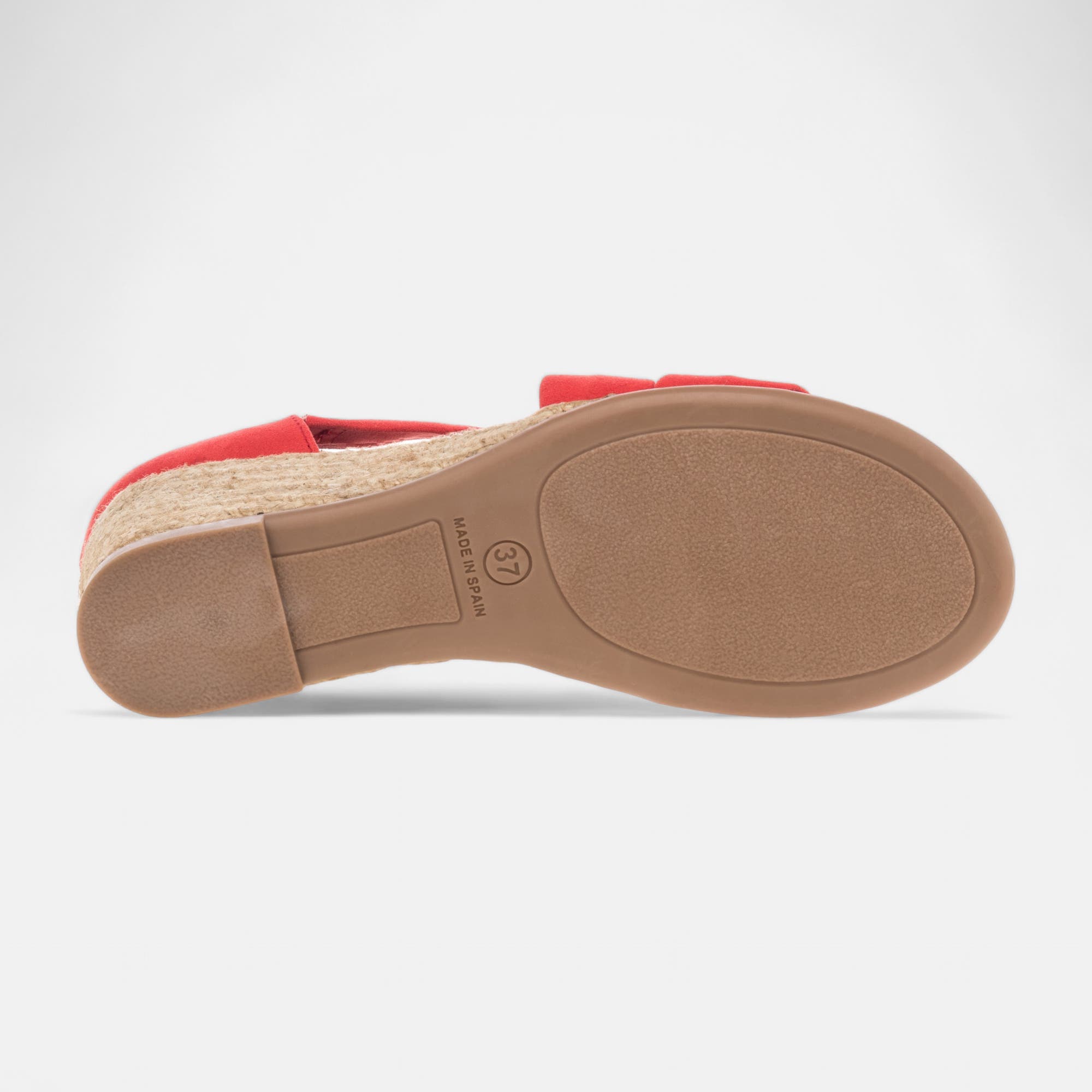 Sandales à talon compensé Femme rouge