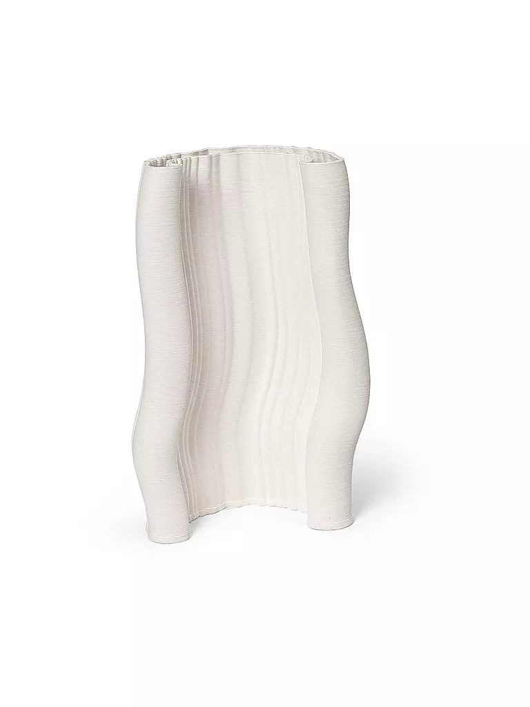 FERM LIVING Vase MOIRE 30cm Offwhite weiss