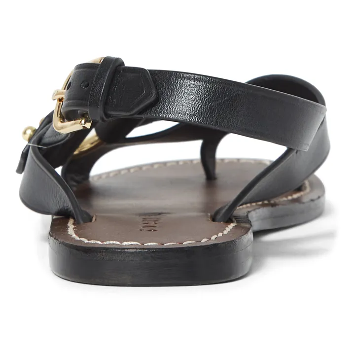 Soeur Sandales Florence Cuir | Noir