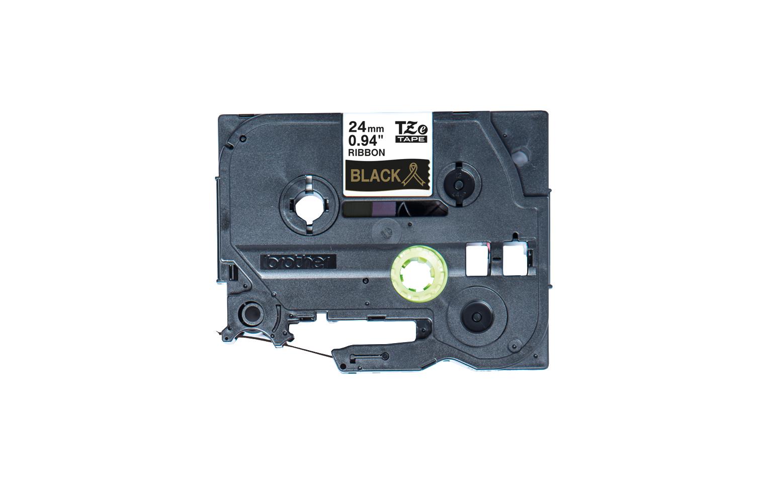 Beschriftungsband TZe-R354 Gold auf Schwarz24 mm-Beschriftungsband für Etikettendrucker