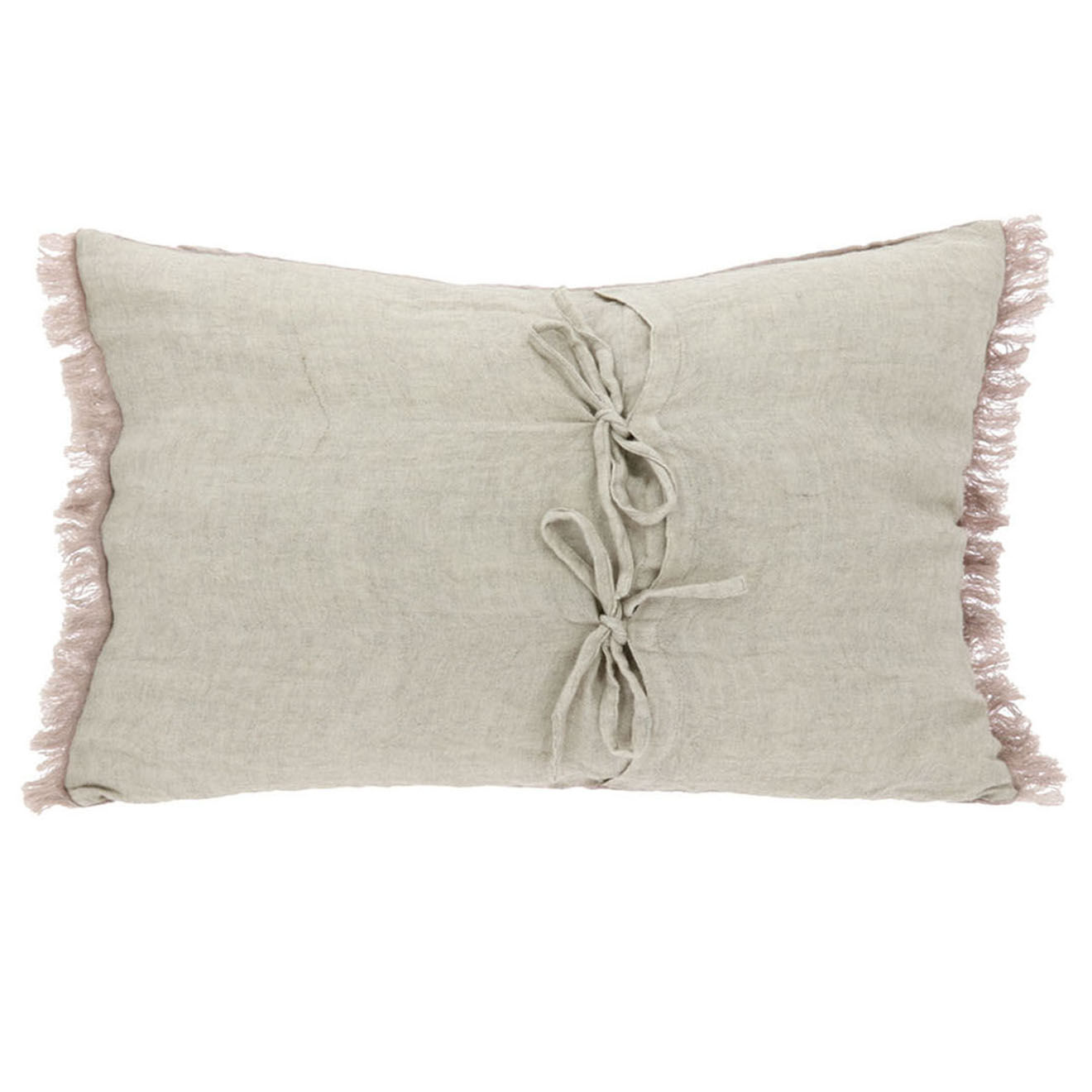 En Fil d'Indienne Housse de coussin Étamine poudre - 40x55 cm