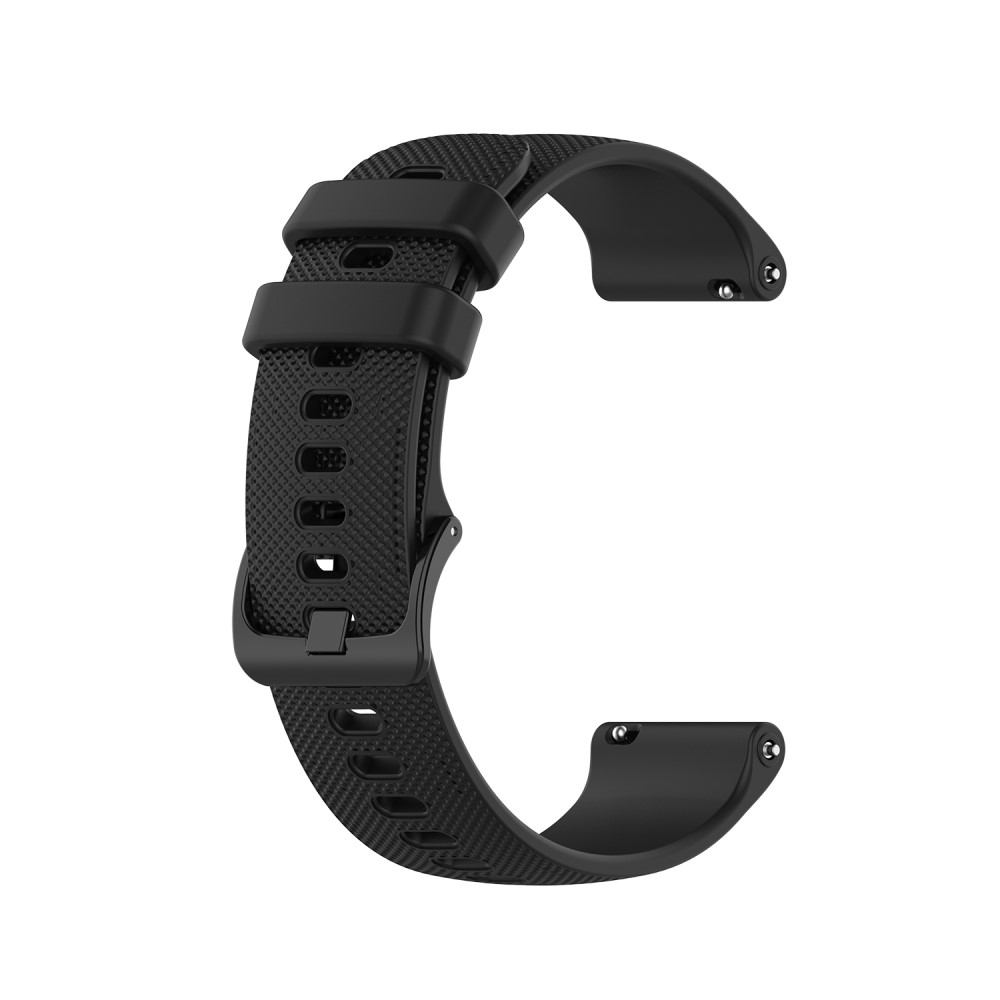 (Gr. S) Garmin Vivoactive 4 Sport Silikon Armband One Color (Gelenkumfang 155-235 mm) - Schwarz