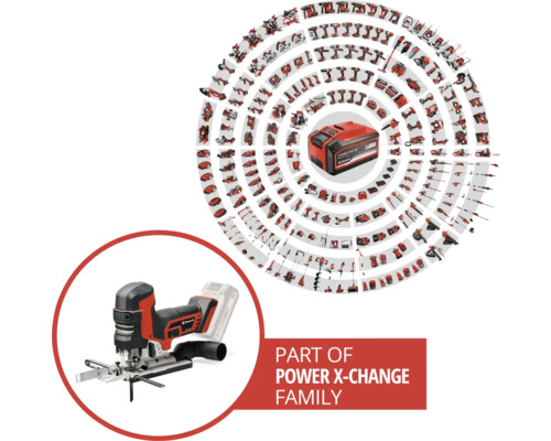 Einhell Power X-Change TP-JST 18/135 Li BL accu decoupeerzaag, zonder accu en lader