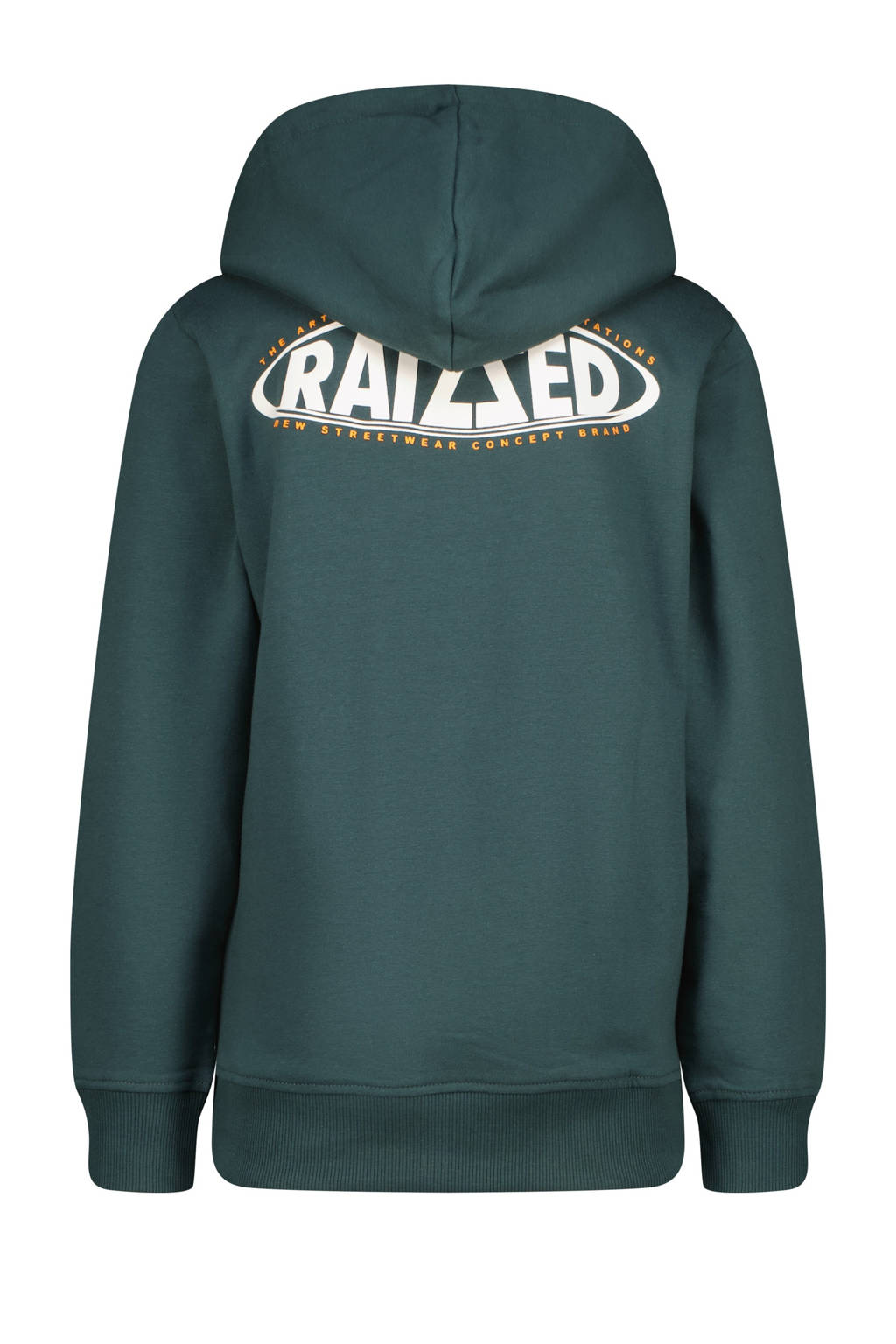 Raizzed hoodie Nice met backprint donkergroen