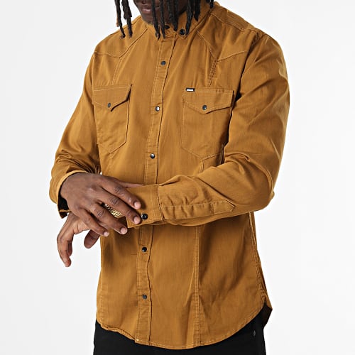 Chemise Manches Longues W-324 Moutarde Foncé