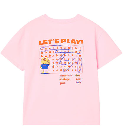 American Vintage T-Shirt - FizValley - Baby Pink Vintage