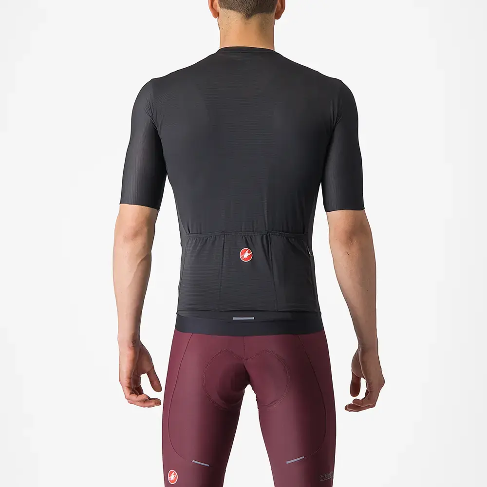 Castelli Espresso Fietsshirt Korte Mouwen Zwart/Donkergrijs Heren