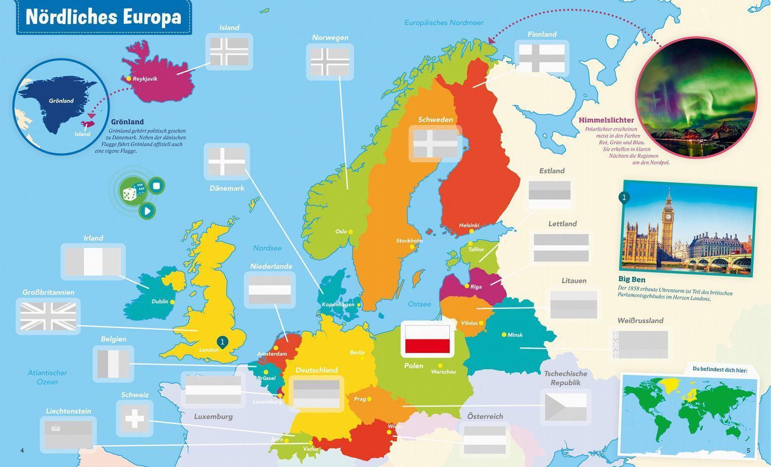 BOOKii / Antippen, Spielen, Lernen / BOOKii - Was ist was - Flaggen der Welt Stickeratlas