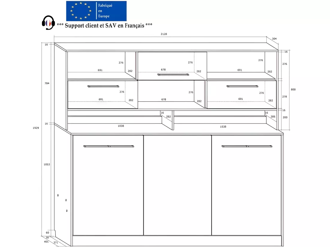 Armoire Lit escamotable Horizontal 90x200 cm avec étagères Blanc artisan/Graphite Lit Rabattable Lit Mural Roddy