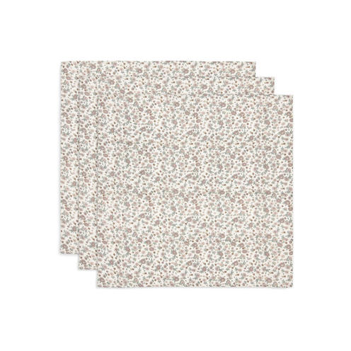 Lot de 3 langes gaze de coton small Retro Flowers - JOLLEIN