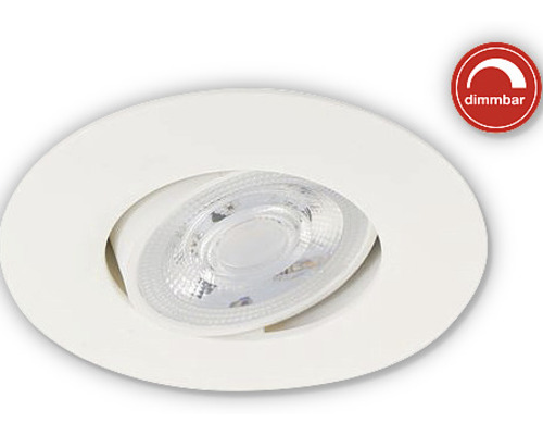 LED inbouwspot IP23 dimbaar 5W 460 lm 3000K wit Ø 9/6,8 cm 230V