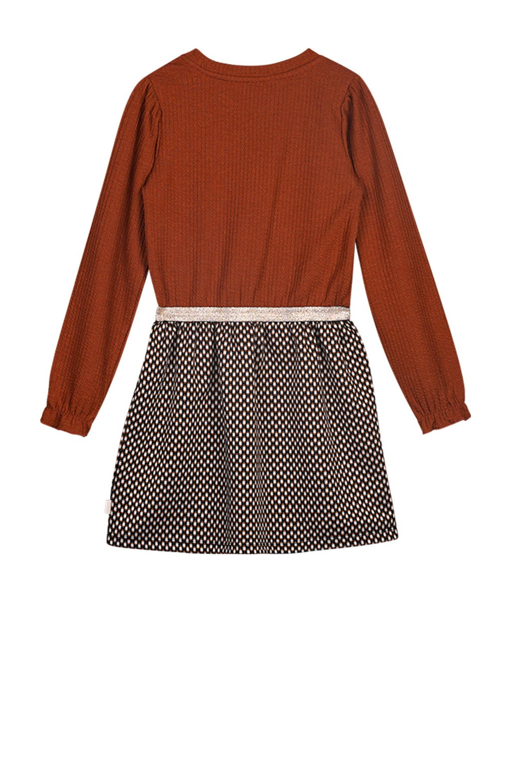 Moodstreet jurk Day roestbruin/beige