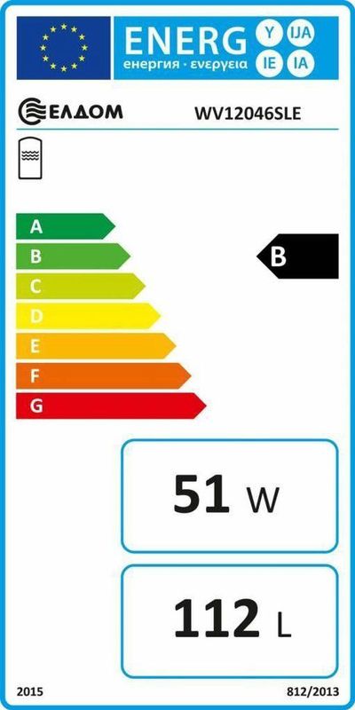 Eldom - Green Line - Boiler - 80 Liter - Energielabel B