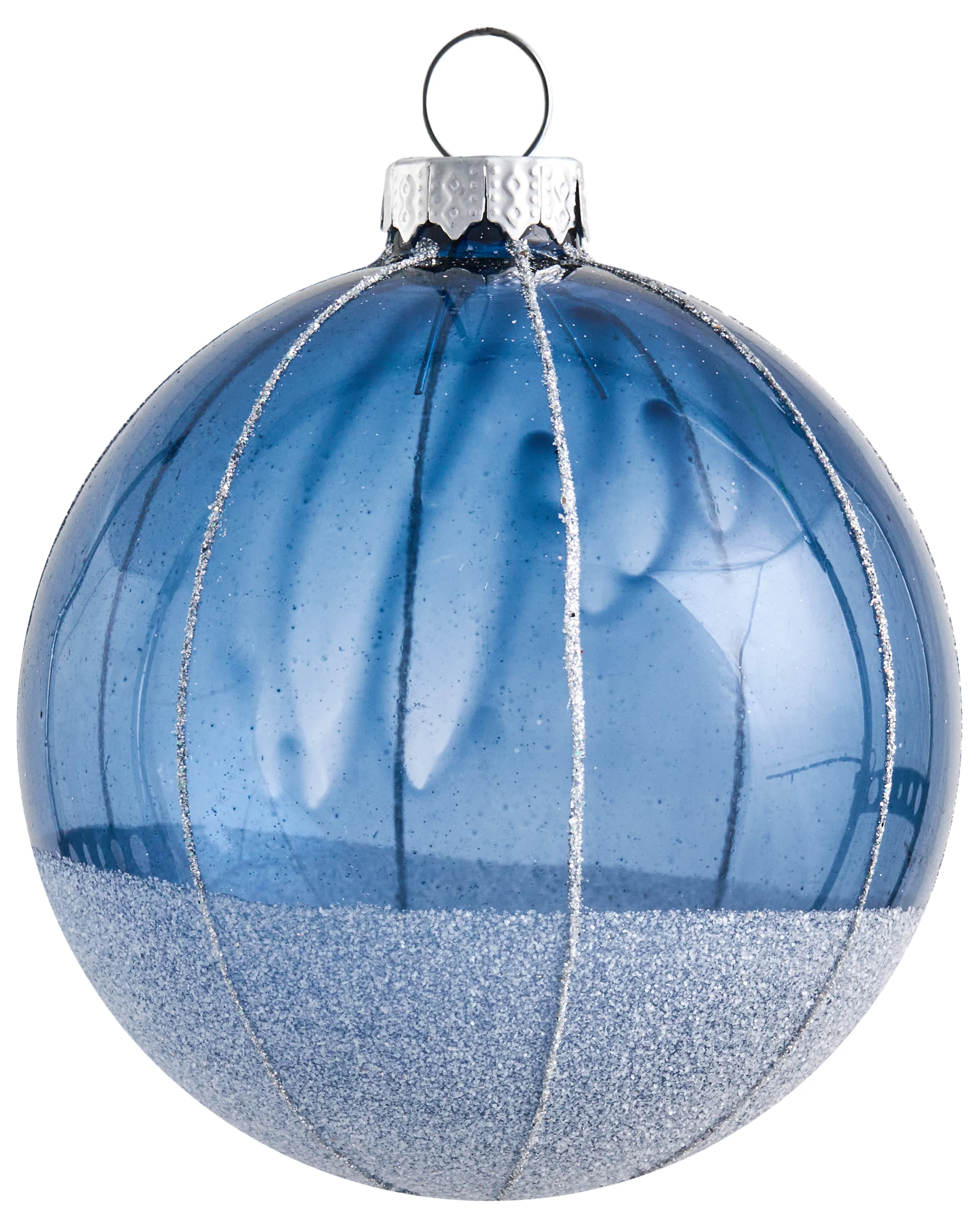 Set van 35 kerstballen SNOWFALL Glas Blauw