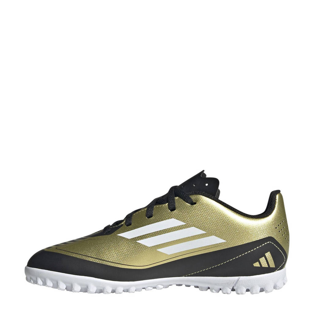 adidas F50 Club Messijunior voetbalschoenen metallic goud/wit/zwart