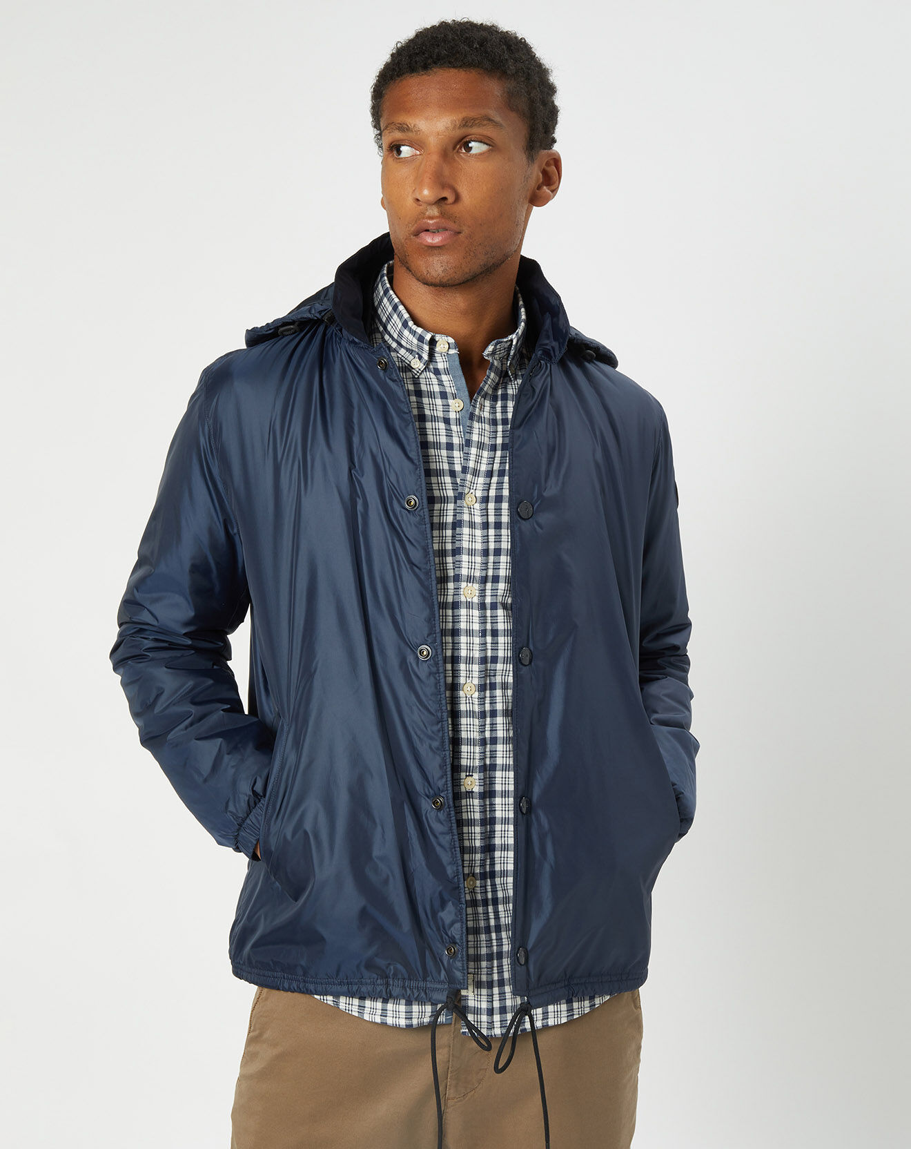 Marc O'Polo Blouson en micro ripstop bleu marine