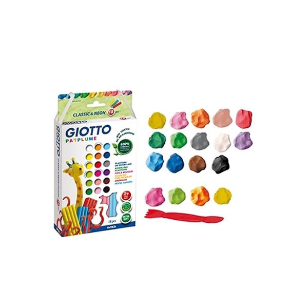 Giotto Plasticina Patplume Conjunto Sortido 18x20gr